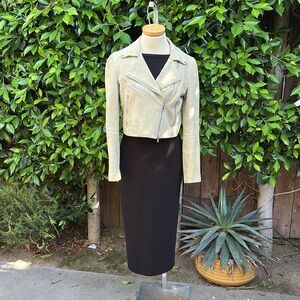 Club Monaco Tan Leather Jacket